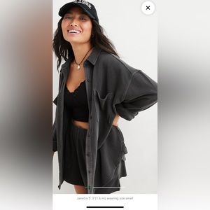 Aerie LumberJane Fleece Shirt